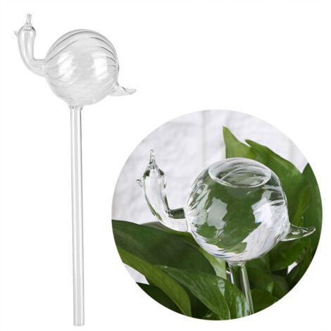 Automatische Bewässerungsgeräte für Zimmerpflanzen und Blumen, schneckenförmiger, transparenter Glas-Wasserspender
