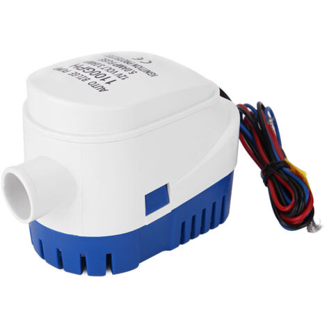 Automatische Bilgenpumpe (12 V, 1100 GPH) mit Schwimmerschalter – Für Boote, U-Boote, Süß- und Salzwasserentwässerung, hohe Förderleistung, herausnehmbarer Filter, einfache Installation