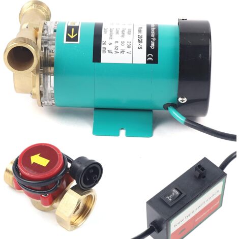 Automatische Druckerhöhungs-Umwälzpumpe 120 W 25 l/min für Dusche, Garten