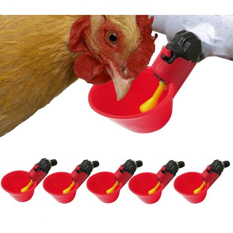 HEEPDD 20 STÜCKE Automatische Huhn Wasser Feeder Nippel Trink Dispenser Geflügel Tränken für Enten Henne Truthähne Gans Wachtel für 20mm Rohr 