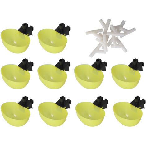 Automatische Taubentränke, großes Fassungsvermögen, Trinknapf für Geflügel, Ziervögel, Papageien, 6 mm / 0,2 Zoll