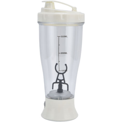 Automatischer 350-ml-Shaker für Kaffee und Getränke – Tragbarer weißer elektrischer Mixer