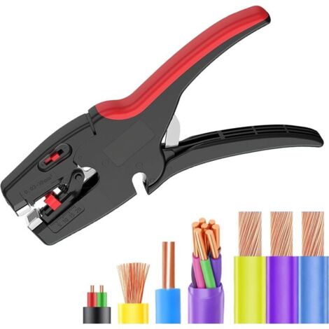 Automatischer Abisolierer, 2-in-1-Abisolierer, Multifunktions-Drahtschneider 0,03–10 mm², für elektrische, automobile und elektronische Anwendungen