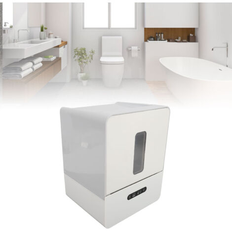 Automatischer, berührungsloser Toilettenpapierspender, Wandmontage, Schwarzlicht, 1200 mAh, Grau
