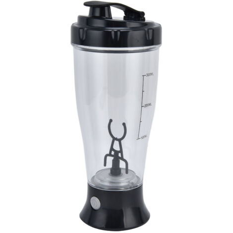 Automatischer elektrischer 350-ml-Mixbecher für Kaffee und Milch, schwarzer Shaker