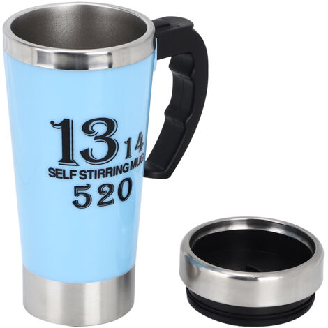 Automatischer elektrischer Milchbecher (500 ml), selbstrührender Kaffee- und Milchmixer, blauer Smart-Becher