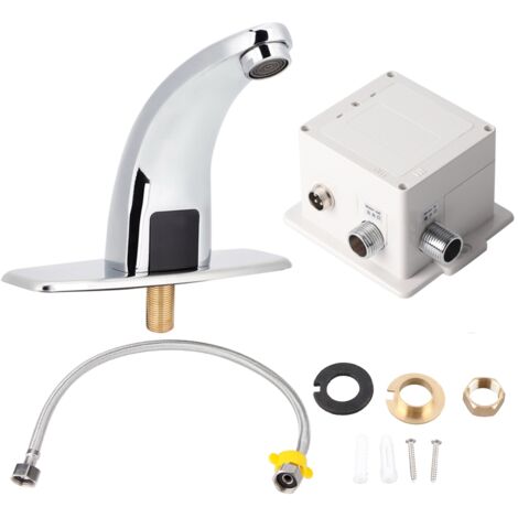 Automatischer G1/2"-Sensor-Wasserhahn mit Steuereinheit, Einzelwasserzulauf für Zuhause