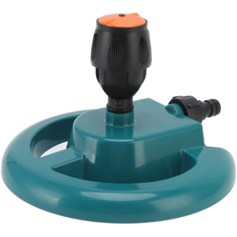 Automatischer Gartensprenger mit 360°-Drehung und robustem, rundem ABS-Sockel für Rasenflächen und Wege