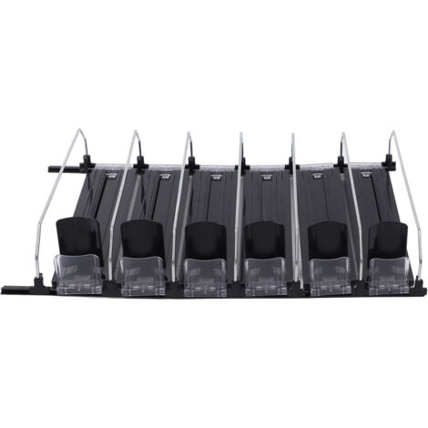 Automatischer Getränkespender mit verstellbarer Breite, platzsparend, schwarz, für 38 cm Kühlschrank