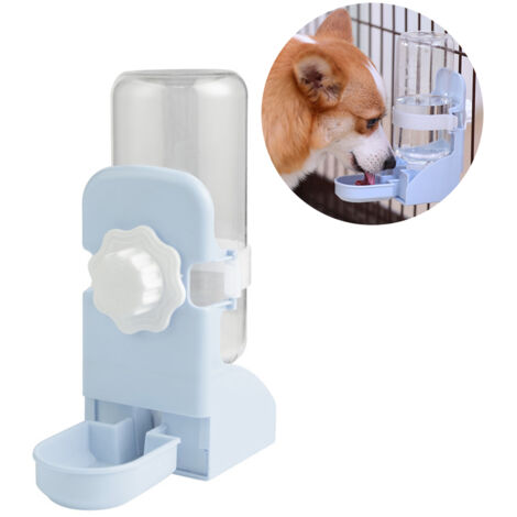 Automatischer Hänge-Wasserspender für Kaninchen 500ml - Flasche und Napf für Kleintiere