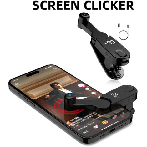 Automatischer Handy-Flicker mit Clip-on-Bildschirm und Netzteil