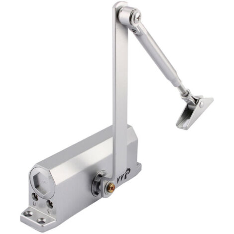 Automatischer hydraulischer Türschließer mit Stoppfunktion, einstellbarer Federtürschließer, geschlossener Puffer für gewerbliche und private Nutzung, Türen 35–60 kg