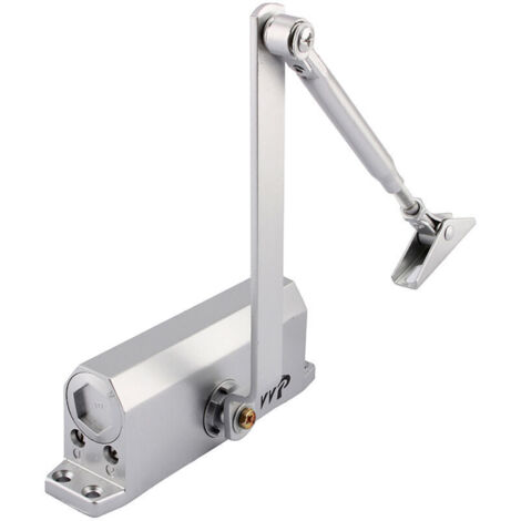 Automatischer hydraulischer Türschließer mit Stoppvorrichtung, einstellbarer Federtürschließer, Puffer geschlossen, gewerbliche und private Nutzung, 35-60 kg Tür