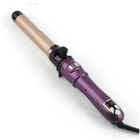 Automatischer Lockenstab, Keramikbeschichtung, 28 mm, 100–220 °C, perfekte Locken (lila)