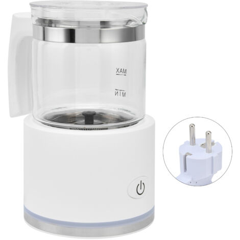 Automatischer Milchaufschäumer, separate Ausführung, Antihaftbeschichtung für heißen und kalten Kaffee, für Zuhause oder Café, EU-Stecker 220–240 V, Weiß