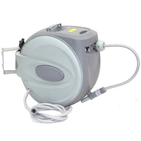 automatischer Schlauchaufroller 40m Schlauchtrommel 05028 Wasserschlauch Garten