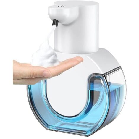 Automatischer Seifenspender, 430 ml, 4 einstellbare Stufen, wiederaufladbar über USB, Seifenspender zur Wandmontage, elektrischer Schaumseifenspender für Badezimmer, Küche, Büro, Schule