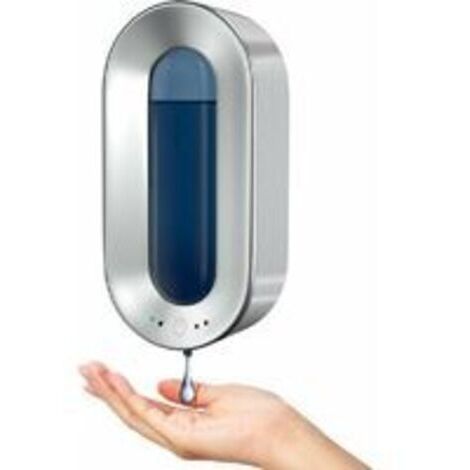 Automatischer Seifenspender 700ML mit Sensor, berührungsloser Seifenspender, Wand-Desinfektionsmittelspender, Silber