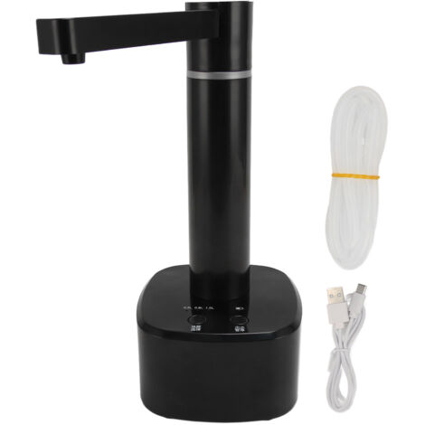 Automatischer Tischwasserspender mit rotierender Pumpe – 3 Volumenstufen – Schwarz