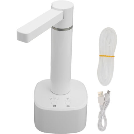 Automatischer Tischwasserspender mit rotierender Pumpe – 3 Volumenstufen – Weiß