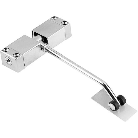 Automatischer Türschließer, Edelstahl, geräuschloser Federtürschließer, einstellbare Spannung mit Sechskantschlüssel und Schrauben für 20–30 kg schwere Schranktüren