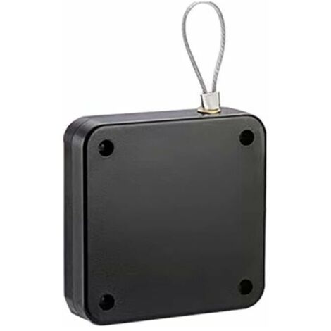 Automatischer Türschließer, geräuschloser Türschließer mit Schnurzug, Schiebetürschließer, Türschließer für den Haushalt, kein Bohren erforderlich, Tragkraft ca. 20 kg, verstellbarer Türschließer, aut