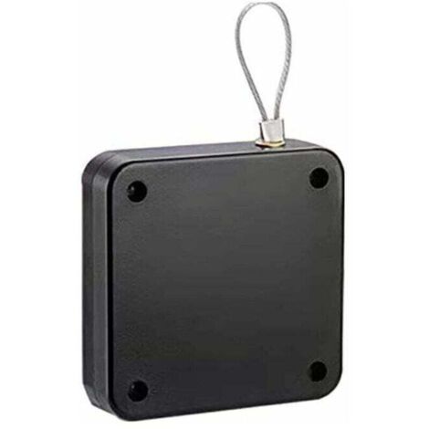 Automatischer Türschließer, geräuschloser Türschließer mit Schnurzug, Schiebetürschließer, Türschließer für den Haushalt, kein Bohren erforderlich, Tragkraft ca. 20 kg, verstellbarer Türschließer, aut