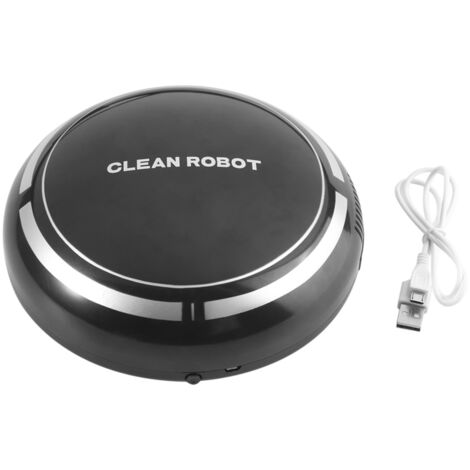 Automatischer, USB-aufladbarer Smart-Roboter-Bodenreiniger – Schwarz