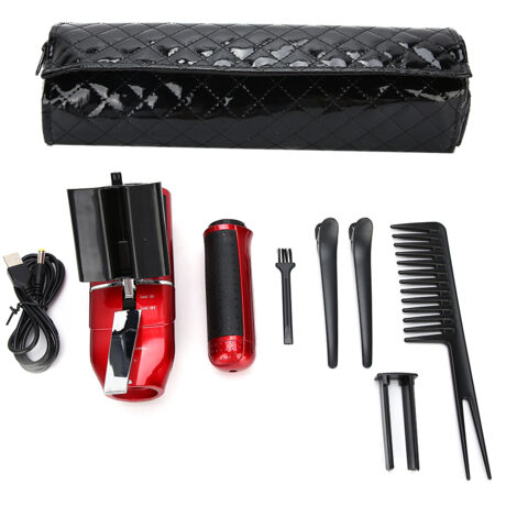 Automatischer USB-Haartrimmer – Effektives Haarstyling-Werkzeug (Rot)
