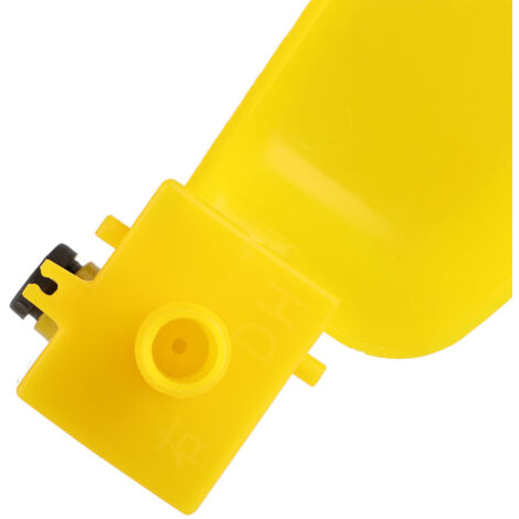 Automatischer Vogel- und Geflügeltränke-Set – 12 Stück – Fütterungs- und Tränksystem für Tauben, Wachteln und andere Vögel – Material: PP, Farbe: Gelb, Maße: 11,8 x 4,2 x 4 cm, Schlauchanschluss: 9,5 