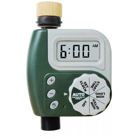 Automatischer Wasserprogrammierer mit 1 Ausgang, Bewässerungszeit von 1 Minute bis 300 Minuten.  Exclusives Angebot