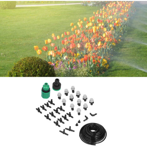 Automatisches 10-m-Zerstäuberpumpen-Gartenbewässerungsset mit Düse