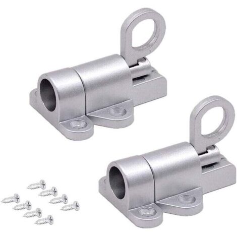 Automatisches Aluminium-Türschloss, 2-teilig mit Federriegel, Rückprall-Türschloss, selbstverriegelndes Türschloss, für Balkontüren, Gartentüren, Fenster und Schranktüren