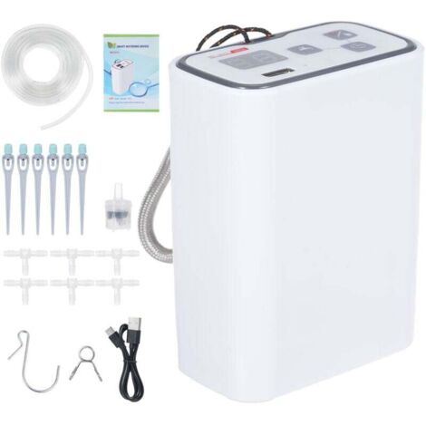 Automatisches Bewässerungssystem, automatisches Tropfbewässerungsset mit Timer, LED-Anzeige und USB-Stromversorgung, Innenbewässerungssystem für Topfpflanzen