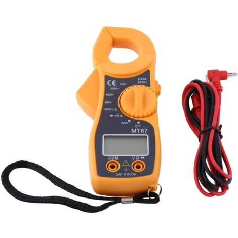 Automatisches Digitalmultimeter, digitales Zangenmultimeter, AC-DC-Voltmeter, Amperemeter, Ohmmeter, Volt-Tester, großer digitaler LCD-Bildschirm