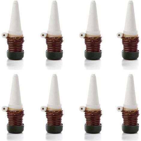 Automatisches Tropfbewässerungssystem mit selbstkeramischen Sonden, Tipps für Zimmerpflanzen zum Gießen von Bonsai, Pflanzen und Blumen, 8 Stück