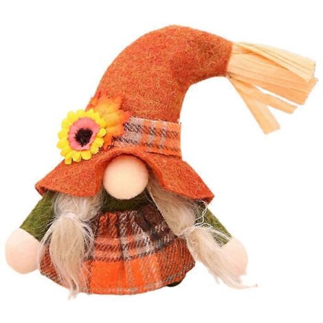 Automne Tomte Gnome fait main, jouet lutin miniature, cadeau présent fournitures elfiques artisanales.
