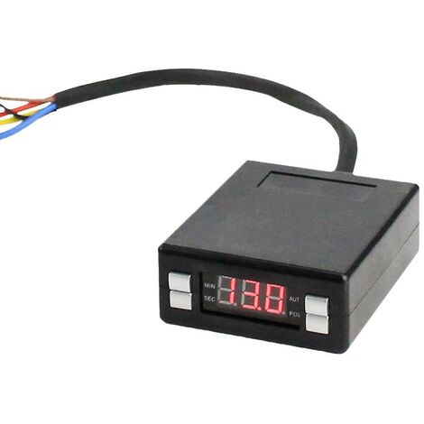 Automobil-Turbo-Timer, programmierbar, Box-Stil, digitale LED-Anzeige, Zeitverzögerung, Lüfter zum Motor