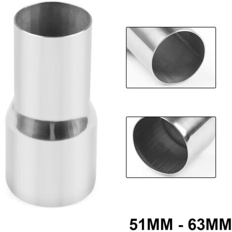 Automotive Auspuffrohr Fitting 51MM auf 63MM, Universal Auspuff auf Komponente Adapter Reducer, Universal fit für alle Auspuff/Turbo/