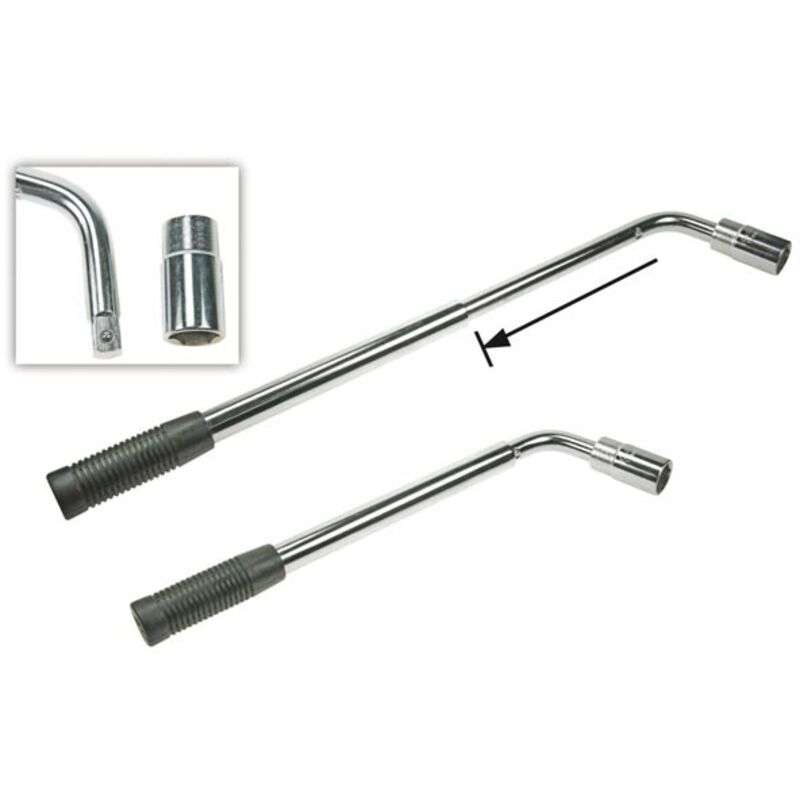 Chiave per dadi ruota estensibile