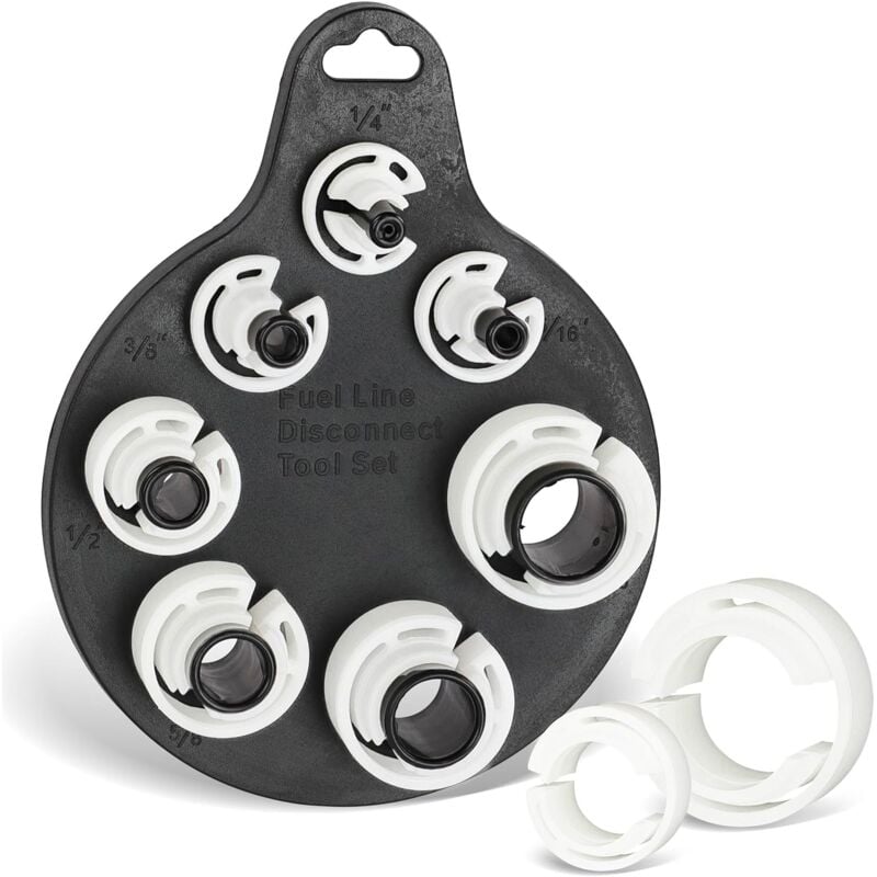 Automotive SAE Air Conditioner & Fuel Line Quick Disconnect 7PC Outil Kit – Plastique Auto AC/gaz Lot de 1/4–7/20,3 cm pouce