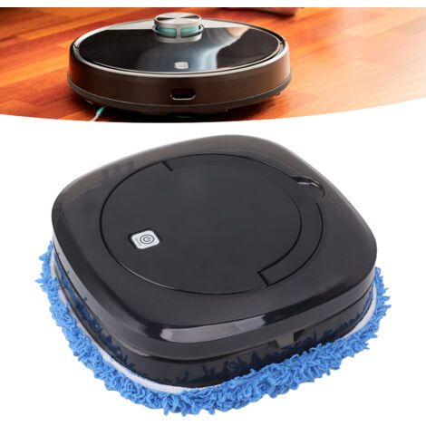 Autonomer Wisch- und Saugroboter mit Wassertank – Wischroboter-Typ – ABS-Material – 23 cm – Schwarz – 1 Roboter + 2 Wischpads