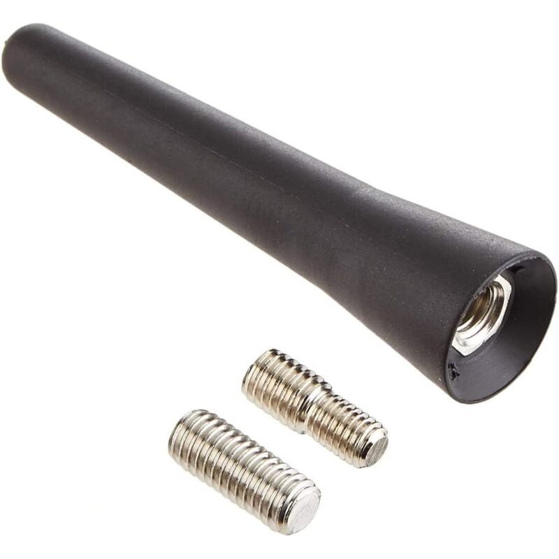 AUTOPARTS Universal Short 65mm Car Antenna - Modified Carbon Fiber Style - Black
