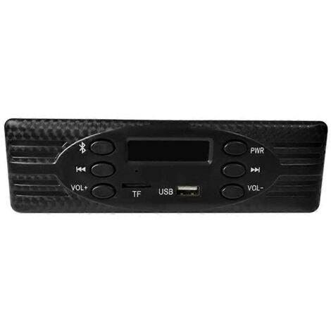 Autoradio 1 DIN FM, USB, TF, MP3, Bluetooth, noir