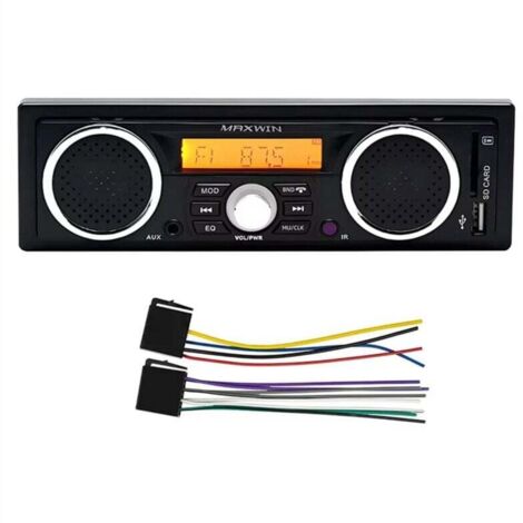 Autoradio 1 Din MP3 Bluetooth Appel mains libres Stéréo