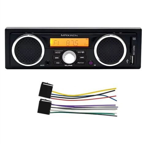 Autoradio 1 Din MP3 Bluetooth Appel mains libres Stéréo