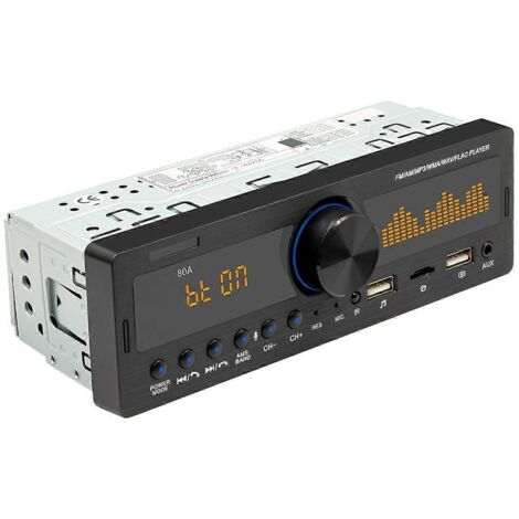 Autoradio 1 DIN - Radio AM/FM Bluetooth avec USB/SD/MP3 et contrôle via application