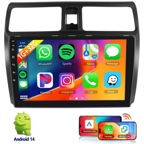 Autoradio 10 pouces pour Suzuki Swift III 2005-2010 Android 14 GPS CarPlay NAVI BT - 1+32G