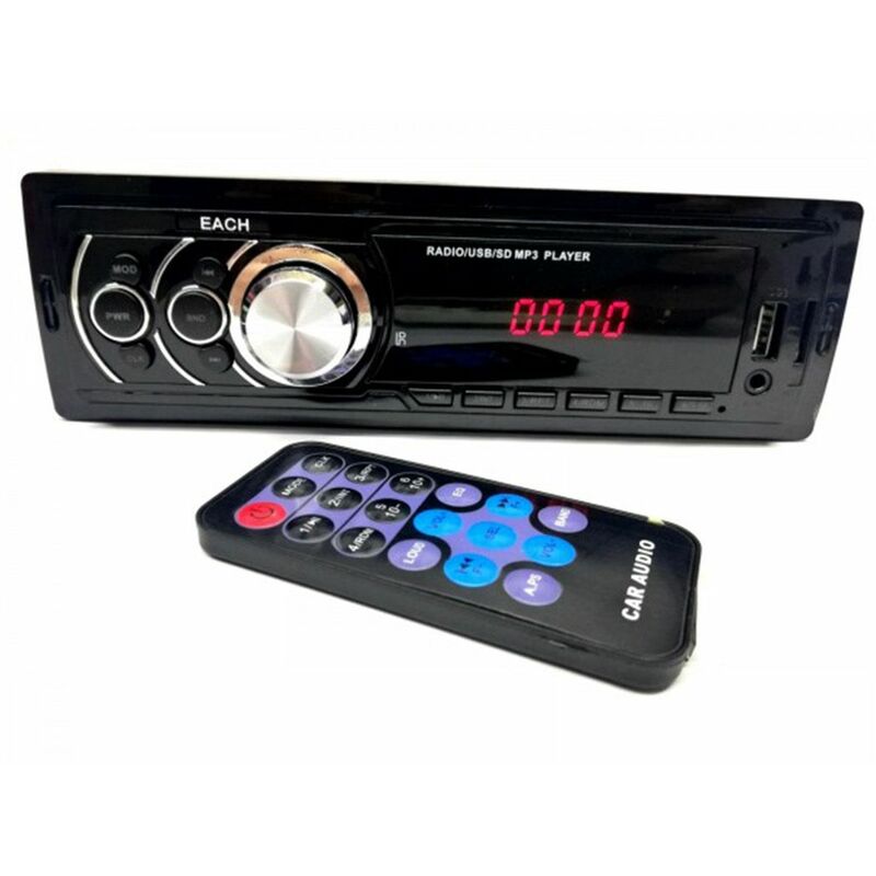 Image of Autoradio 250W stereo fm lettore MP3 con ingresso aux usb e sd auto camper 625