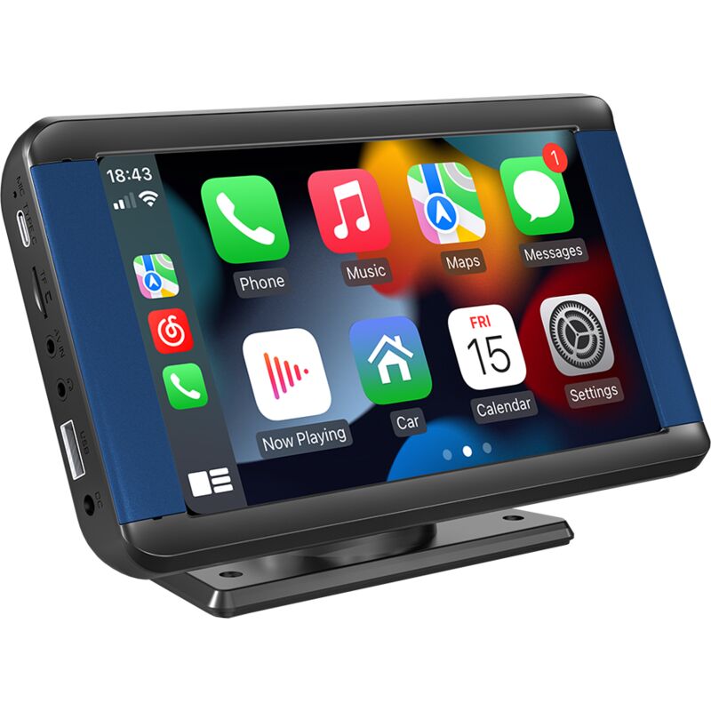 Ranipobo - Autoradio 7 ', Android, Bluetooth, Portable car MP5,Leceneur Multimedia Video, Sans Fil, carplay, MirrorLink, MirrorLink, AVEc Support+